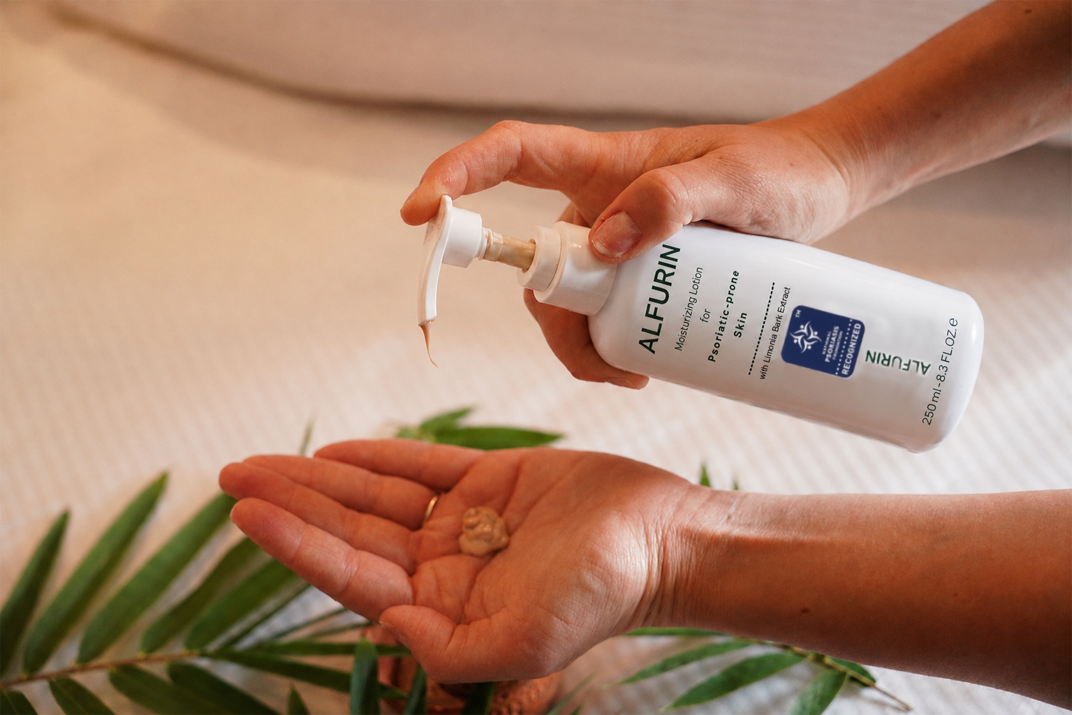 Anwendung der ALFURIN Lotion